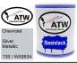 Preview: Chevrolet, Silver Metallic, 13S / WA9534: 1L Lackdose, von ATW Autoteile West.